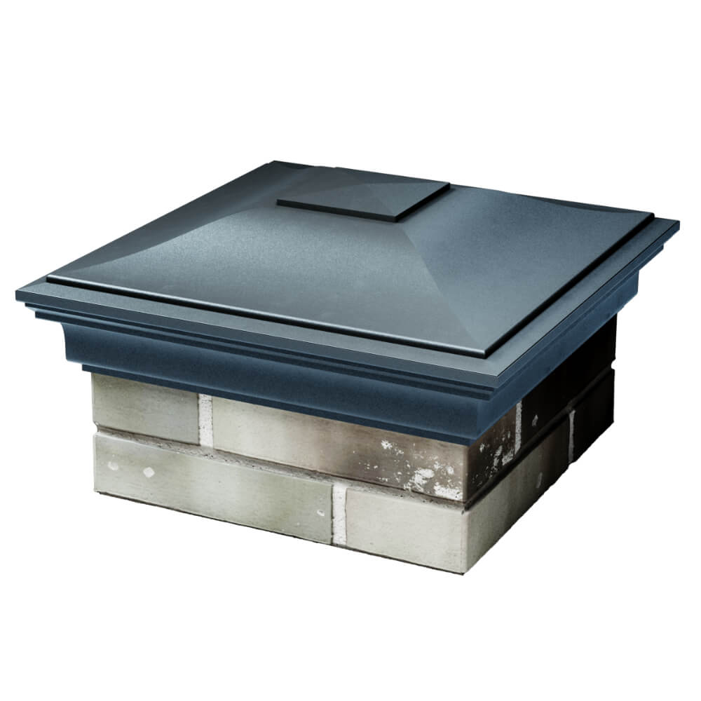 Колпак Zking Монблан Серый на столб 1.5х1.5 кирпича (385х385мм) в Астрахани фото