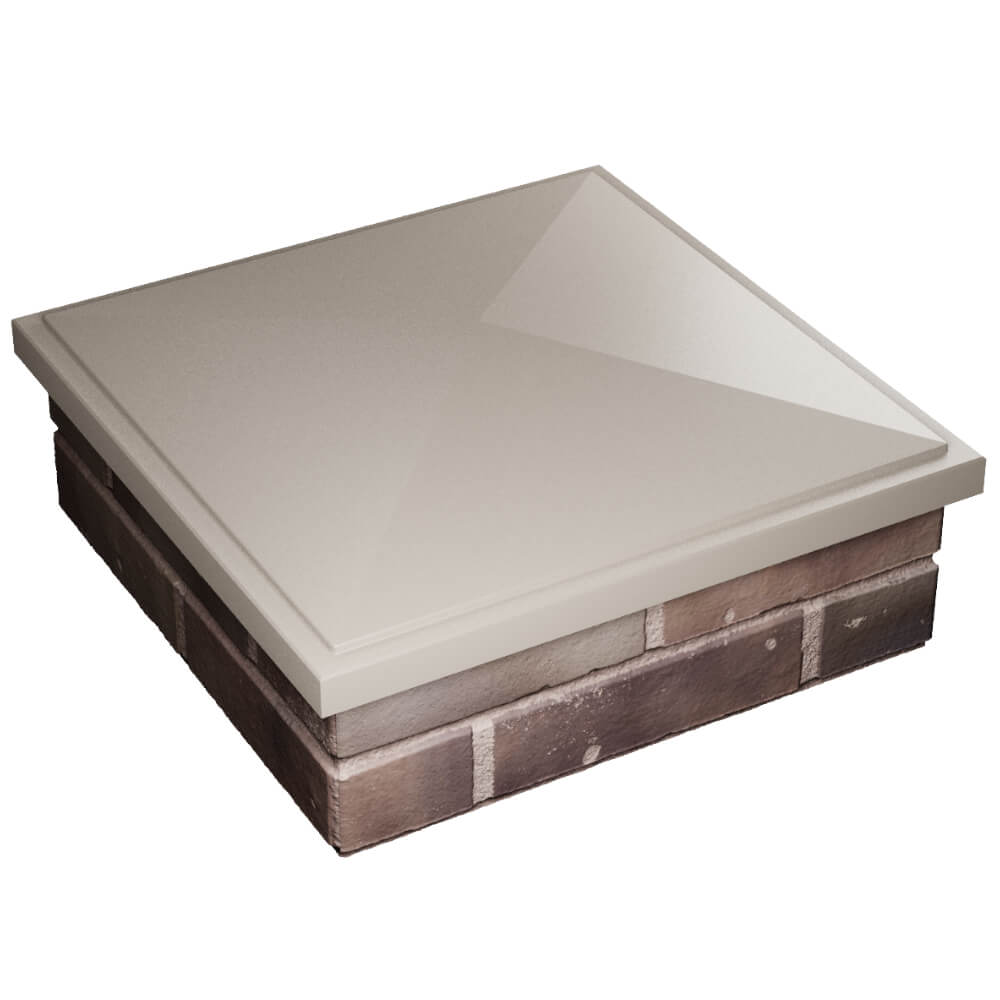 Колпак Zking БонаМоно Бежевый на столб 2х2 кирпича (515х515, 530х530мм) в Астрахани фото