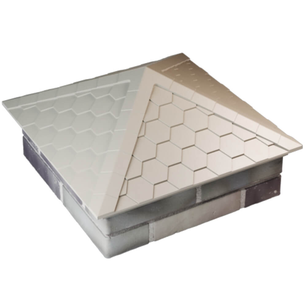 Колпак Zking Эверест Бежевый на столб 2х2 кирпича (535х535мм) Астрахань фото