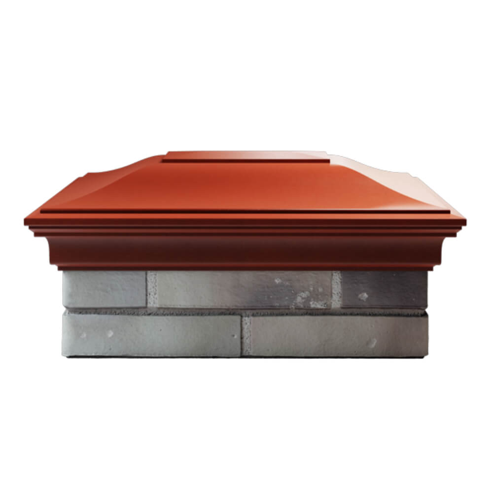 Колпак Zking Монблан Красный на столб 2х1.5 кирпича (515х385мм) в Астрахани фото