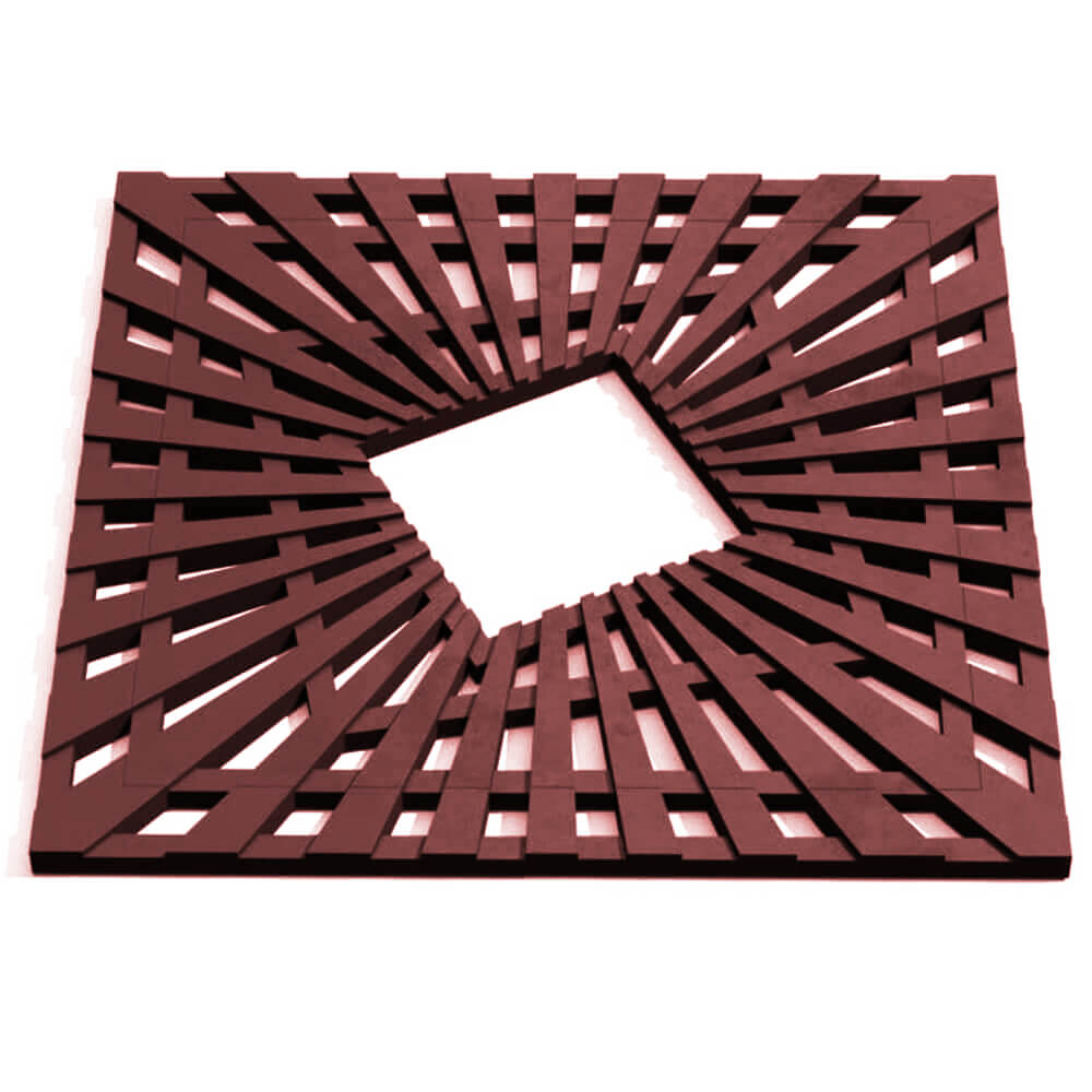 Приствольная решетка для дерева ZKING ATMOSPHERE 1.2х1.2м Коричневая Астрахань фото