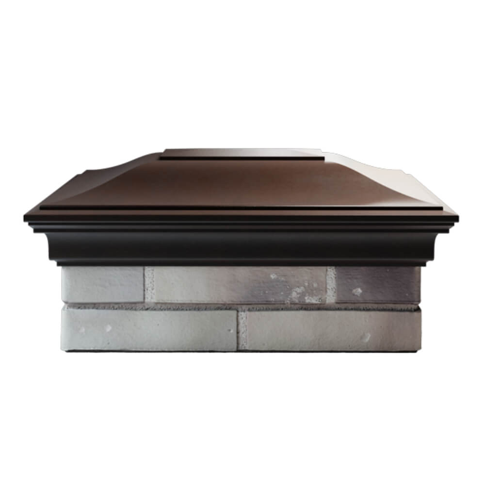 Колпак Zking Монблан Коричневый на столб 2х1.5 кирпича (515х385мм) в Астрахани фото