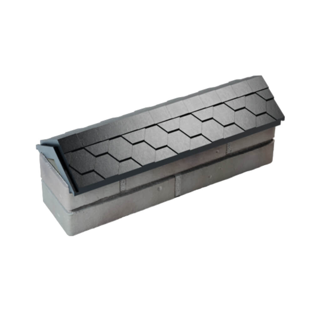 Парапет Zking Эверест Черный с посадкой на 0.5 кирпича (130мм) в Астрахани фото