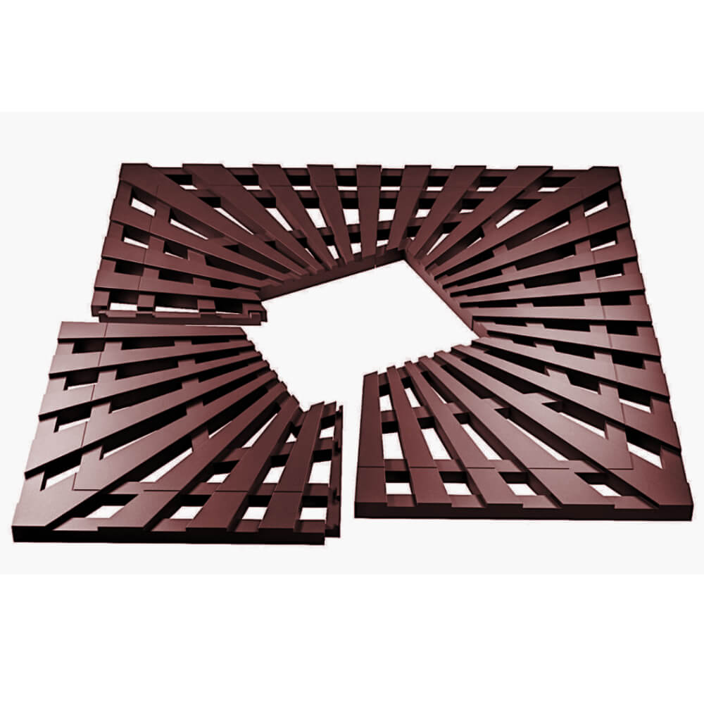 Приствольная решетка для дерева ZKING ATMOSPHERE 1.2х1.2м Коричневая в Астрахани фото