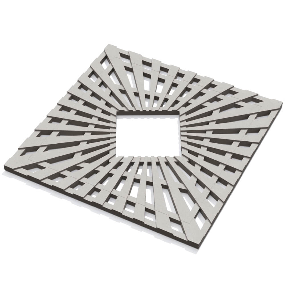 Приствольная решетка для дерева ZKING ATMOSPHERE 1.2х1.2м Бежевая в Астрахани фото