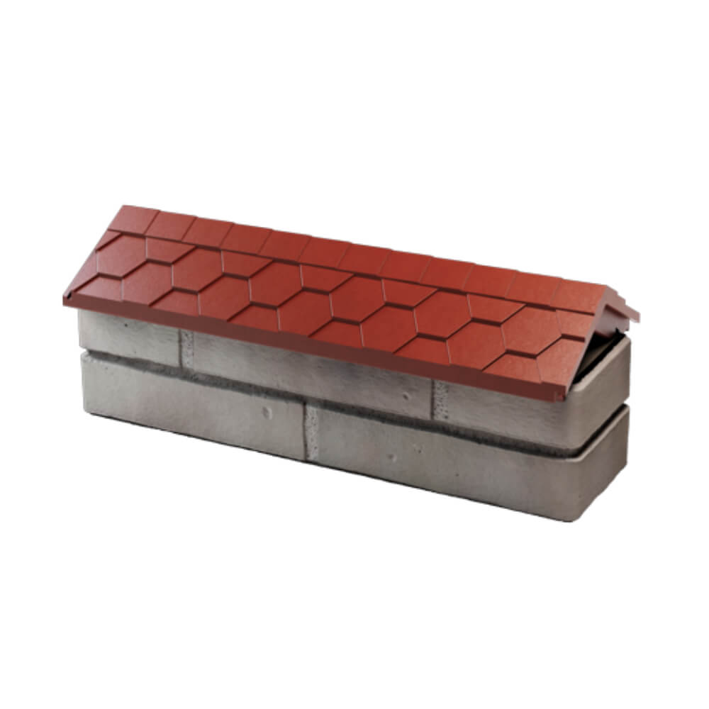 Парапет Zking Эверест Красный с посадкой на 0.5 кирпича (130мм) в Астрахани фото