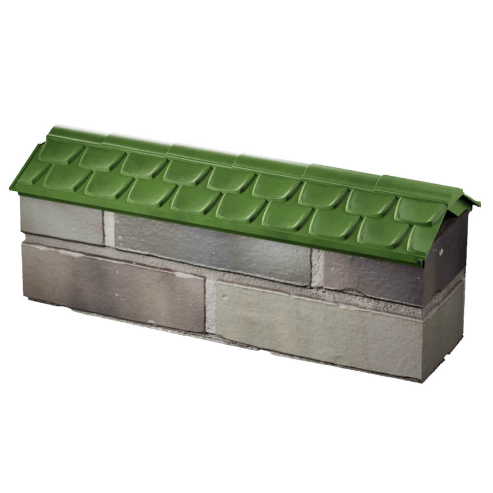 Парапет Zking Эльбрус Зеленый с посадкой на 0.5 кирпича (130мм) в Астрахани фото