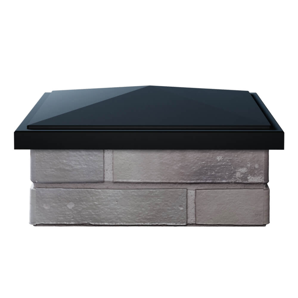 Колпак Zking БонаМоно Черный на столб 1.5х1.5 кирпича (385х385, 400х400мм) Астрахань фото