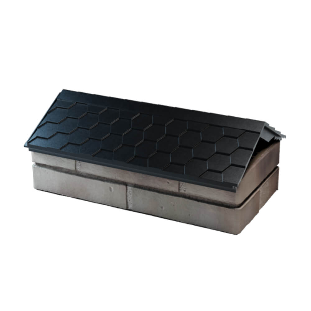 Парапет Zking Эверест Черный с посадкой на 1 кирпич (200/225/255мм) в Астрахани фото