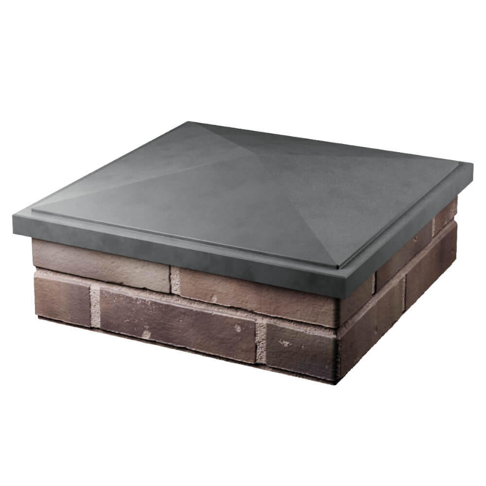 Колпак Zking БонаМоно Серый на столб 2х2 кирпича (515х515, 530х530мм) в Астрахани фото