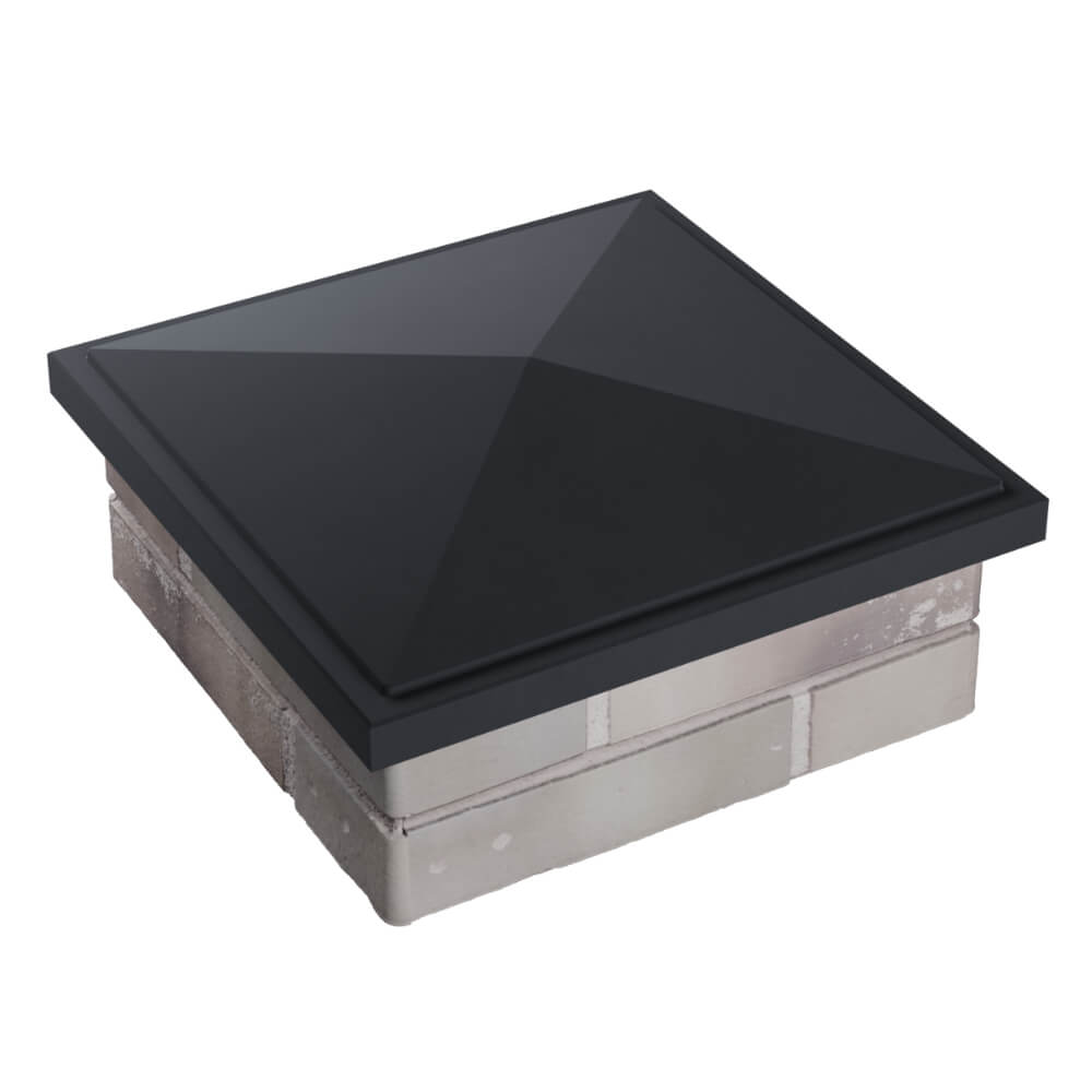 Колпак Zking БонаМоно Серый на столб 1.5х1.5 кирпича (385х385, 400х400мм) в Астрахани фото