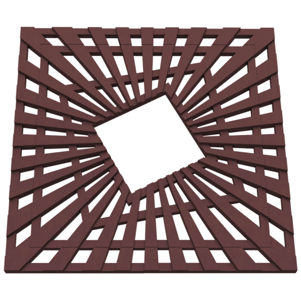 Приствольная решетка для дерева ZKING ATMOSPHERE 1.2х1.2м Коричневая в Астрахани фото