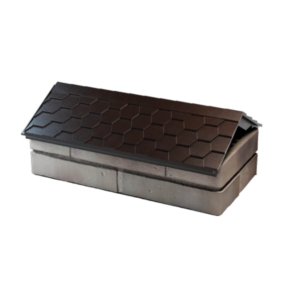 Парапет Zking Эверест Коричневый с посадкой на 1 кирпич (200/225/255мм) в Астрахани фото