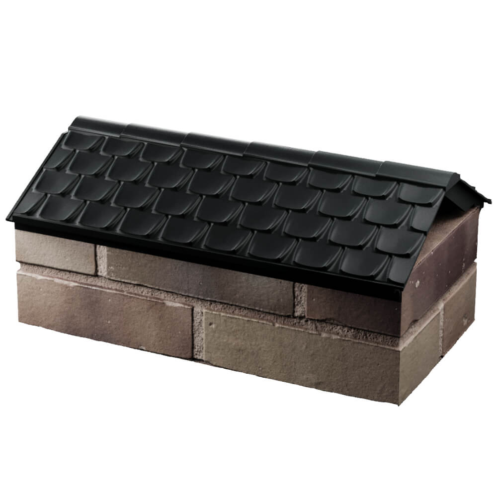 Парапет Zking Эльбрус Черный с посадкой на 1 кирпич (255мм) в Астрахани фото