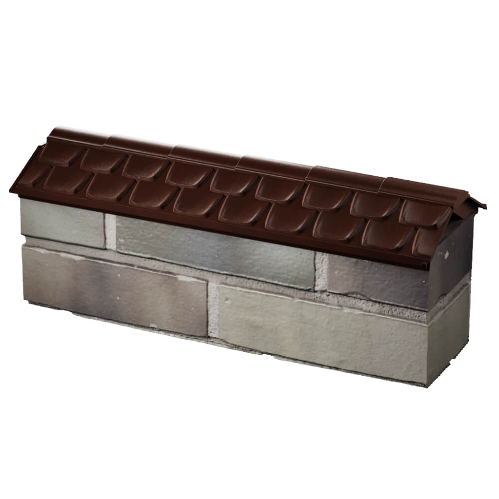 Парапет Zking Эльбрус Коричневый с посадкой на 0.5 кирпича (130мм) в Астрахани фото