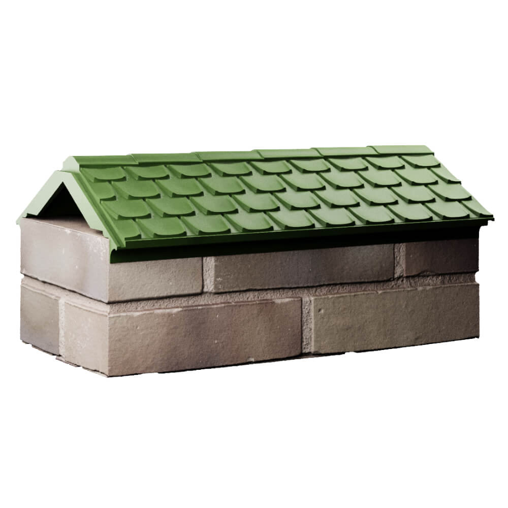 Парапет Zking Эльбрус Зеленый с посадкой на 1 кирпич (255мм) Астрахань фото