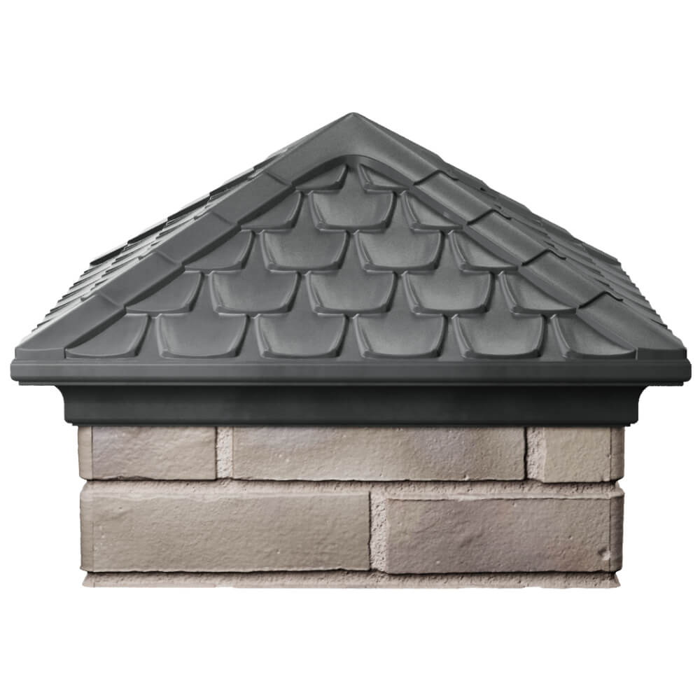 Колпак Zking Эльбрус Серый на столб 1.5х1.5 кирпича (385х385мм) Астрахань фото