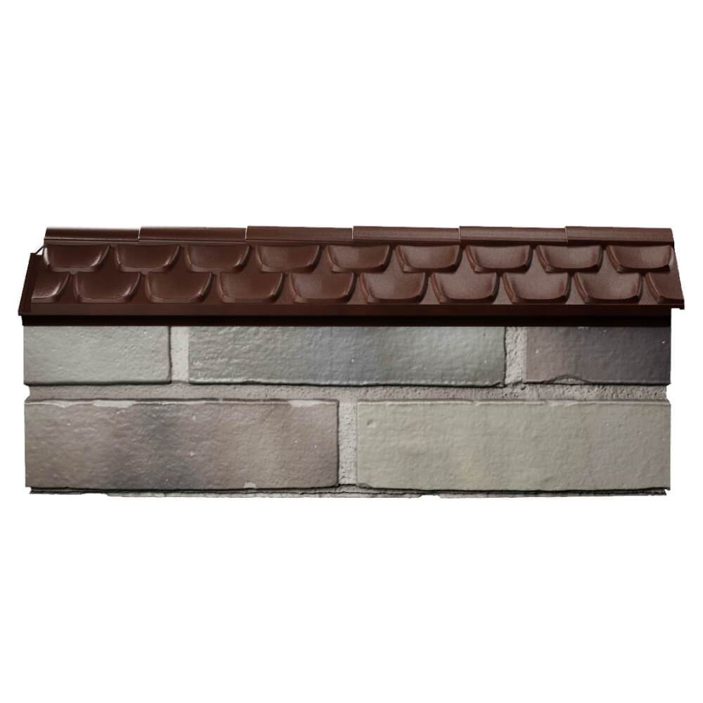 Парапет Zking Эльбрус Коричневый с посадкой на 0.5 кирпича (130мм) в Астрахани фото