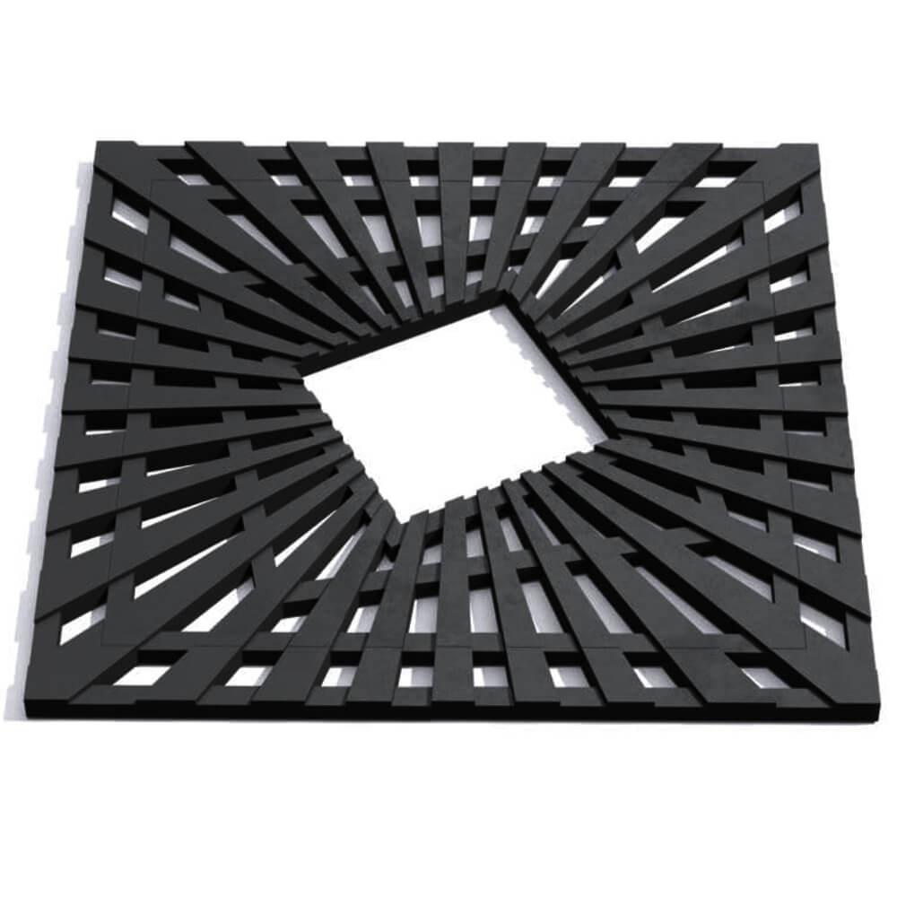 Приствольная решетка для дерева ZKING ATMOSPHERE 1.2х1.2м Черная Астрахань фото