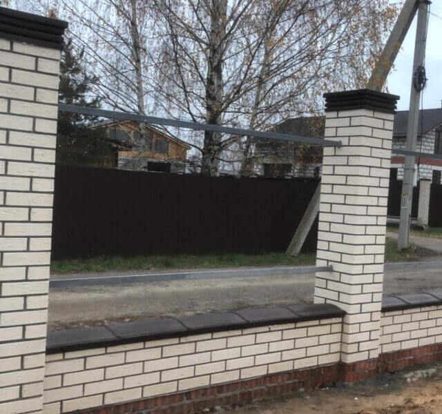 Колпак Zking Бона ХайТек Коричневый на столб 1.5х1.5 кирпича (385х385мм) в Астрахани фото