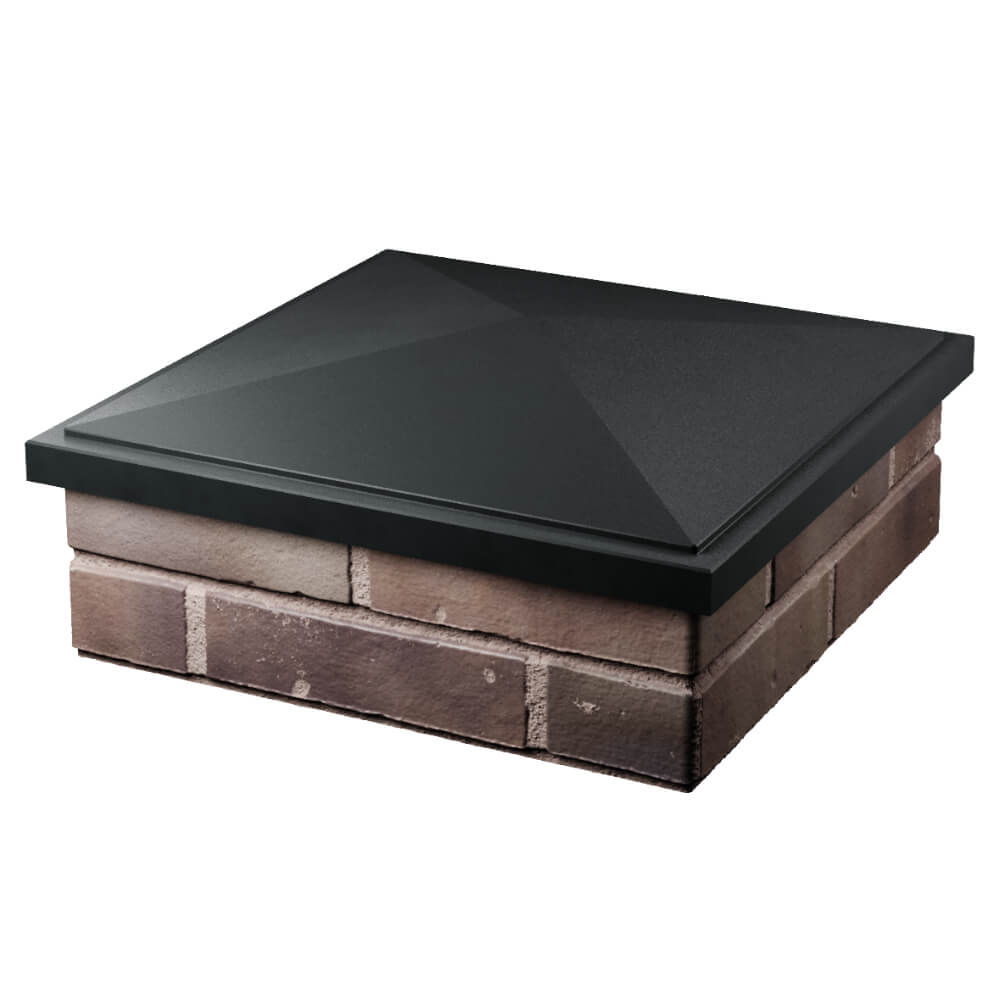 Колпак Zking БонаМоно Черный на столб 2х2 кирпича (515х515, 530х530мм) в Астрахани фото