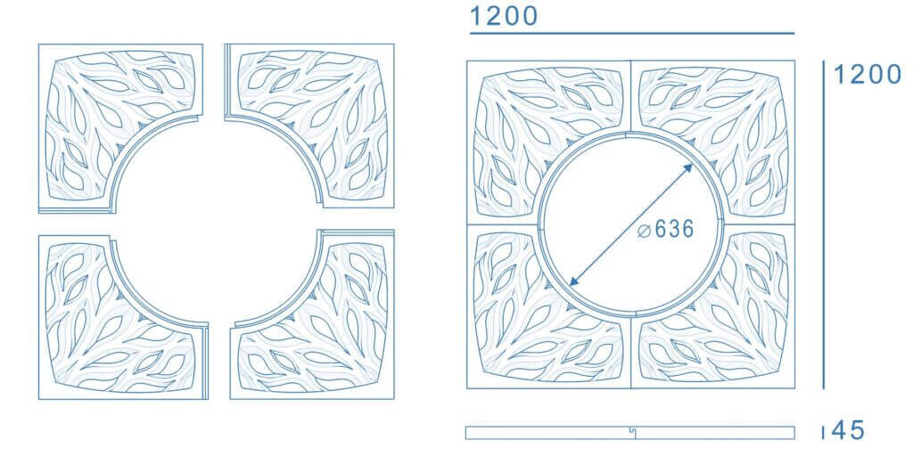 Приствольная решетка для дерева ZKING CRUST 1.2х1.2м Черная в Астрахани фото