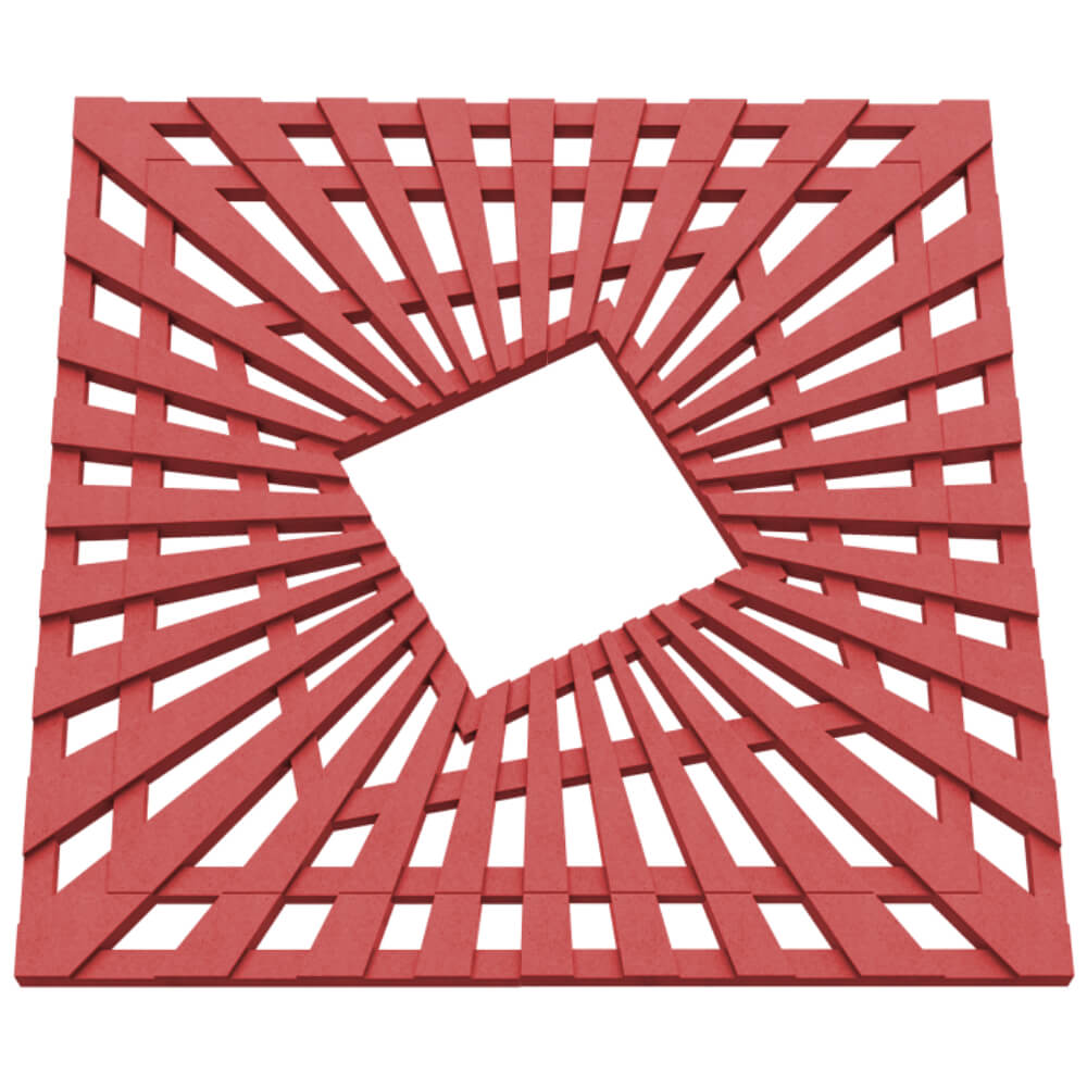 Приствольная решетка для дерева ZKING ATMOSPHERE 1.2х1.2м Красная в Астрахани фото