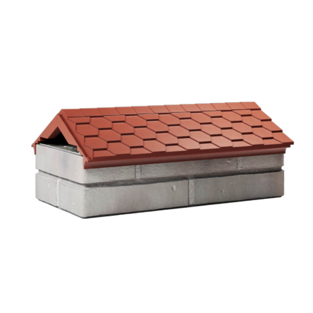 Парапет Zking Эверест Красный с посадкой на 1 кирпич (200/225/255мм) Астрахань фото