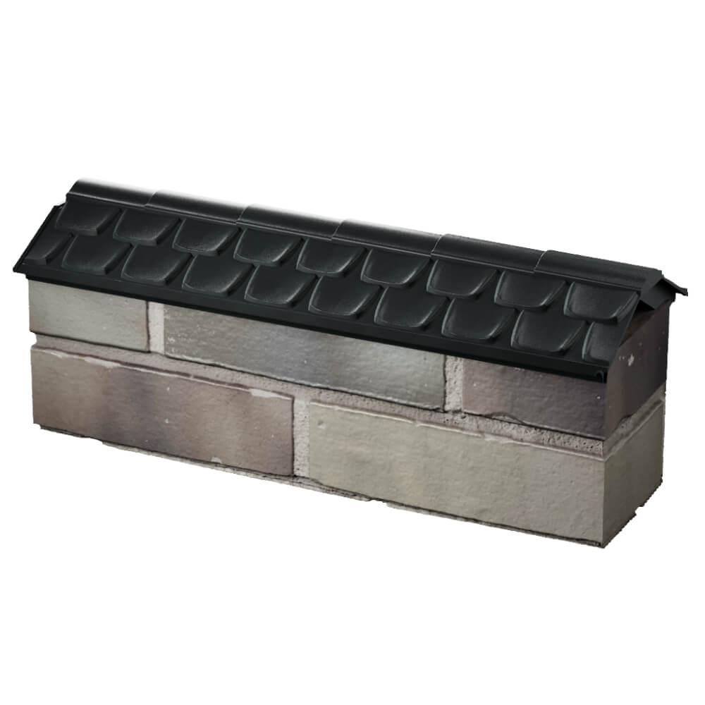 Парапет Zking Эльбрус Черный с посадкой на 0.5 кирпича (130мм) в Астрахани фото