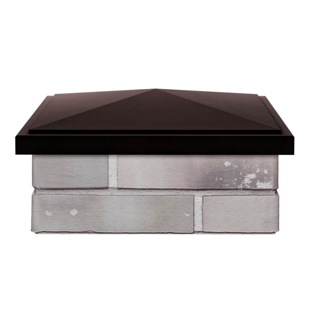 Колпак Zking БонаМоно Коричневый на столб 1.5х1.5 кирпича (385х385, 400х400мм) Астрахань фото