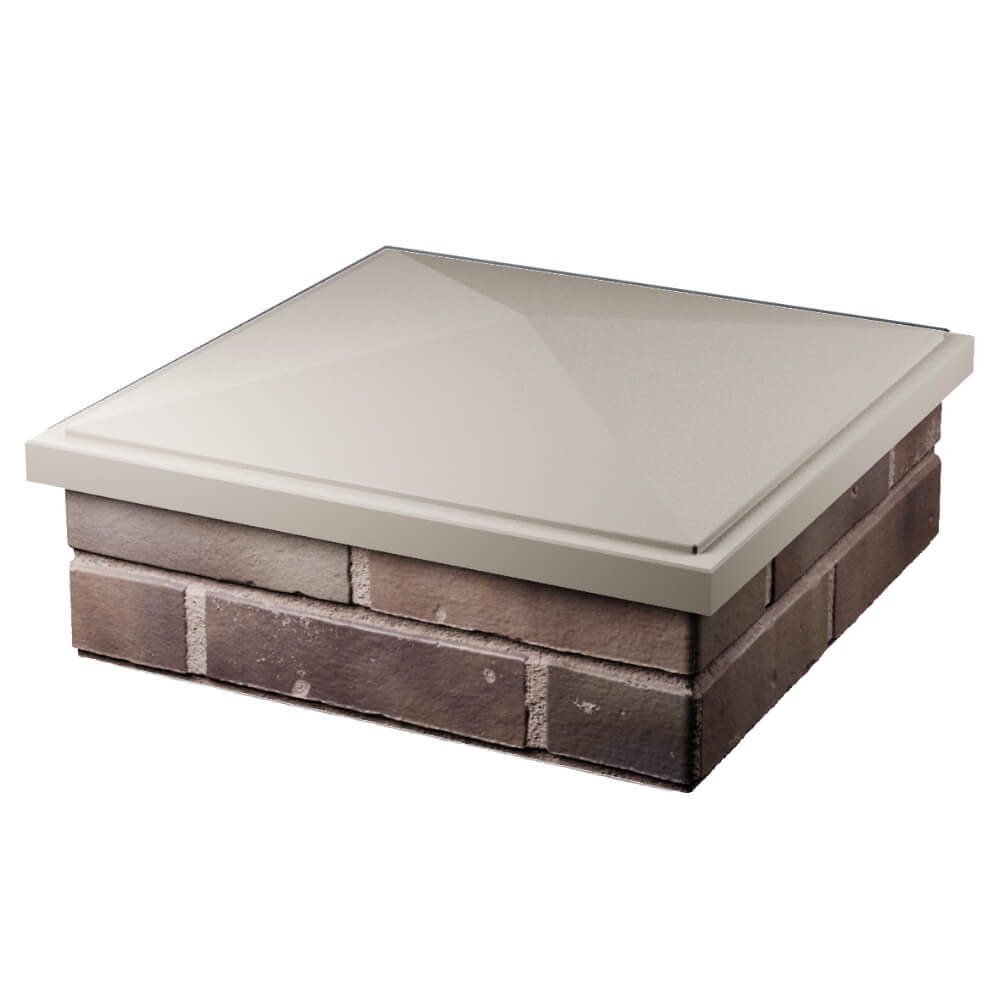 Колпак Zking БонаМоно Бежевый на столб 2х2 кирпича (515х515, 530х530мм) в Астрахани фото