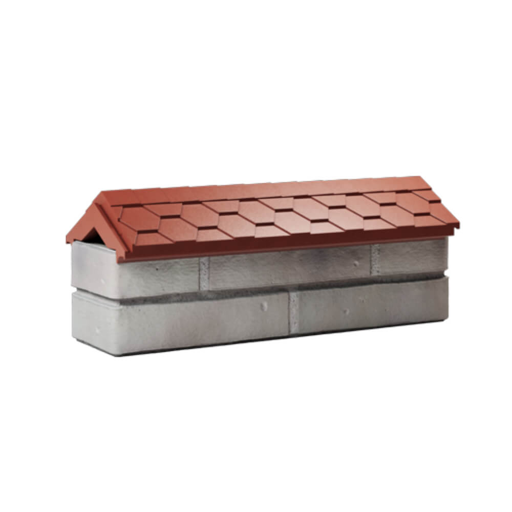 Парапет Zking Эверест Красный с посадкой на 0.5 кирпича (130мм) Астрахань фото