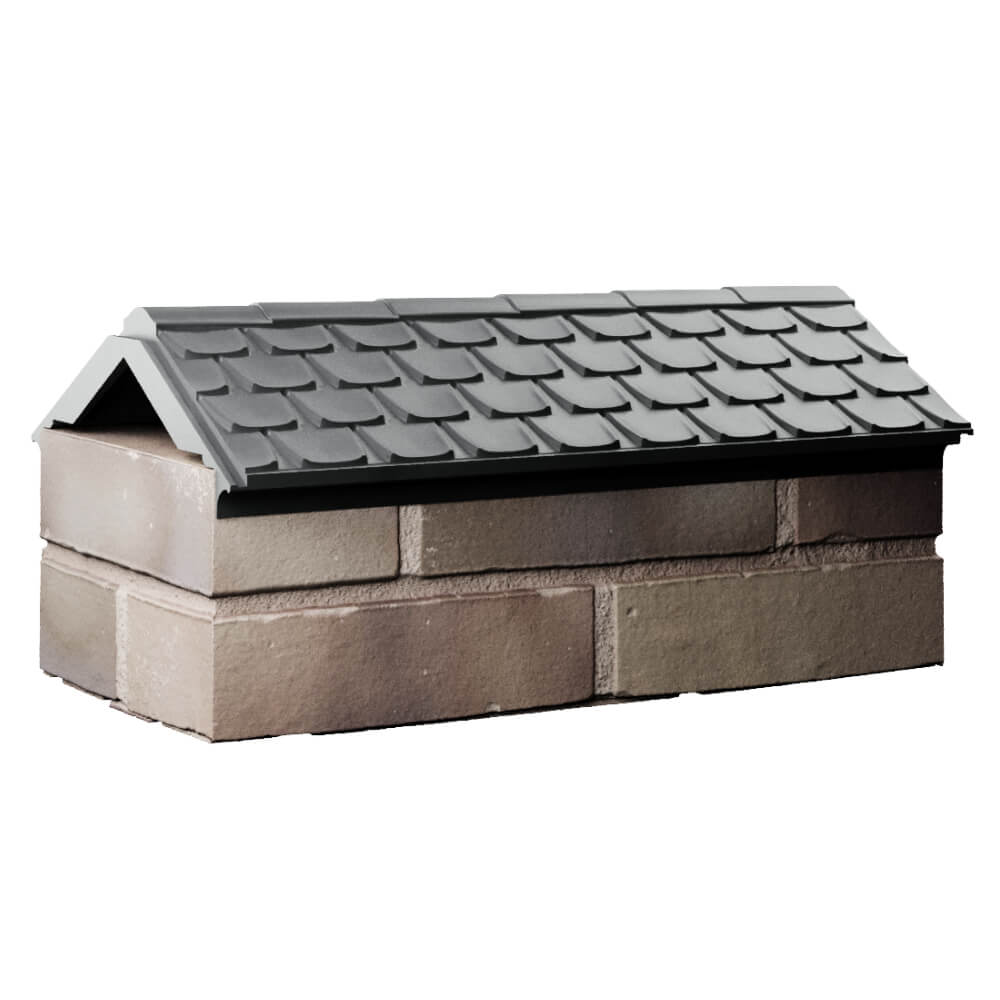 Парапет Zking Эльбрус Серый с посадкой на 1 кирпич (255мм) Астрахань фото