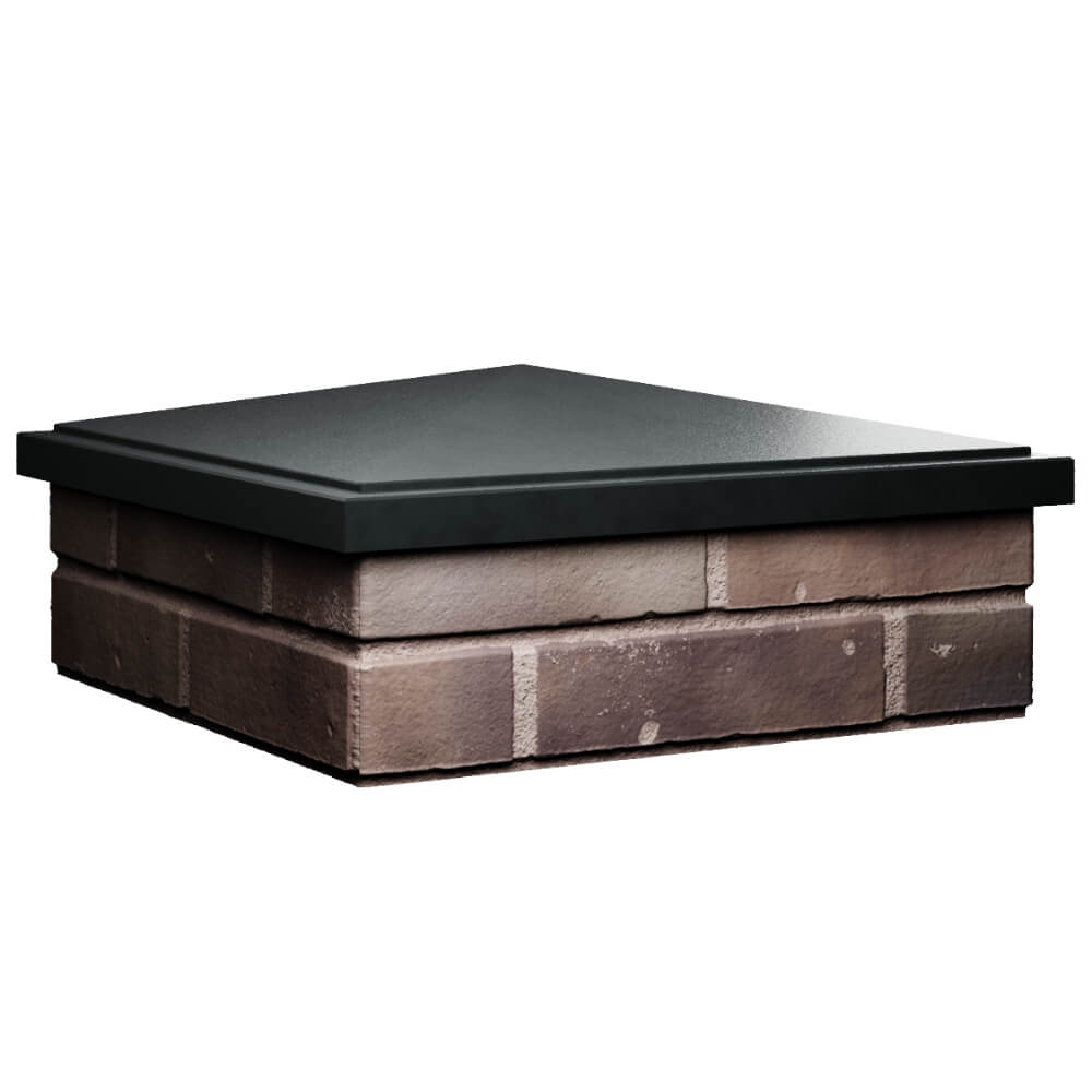 Колпак Zking БонаМоно Черный на столб 2х2 кирпича (515х515, 530х530мм) в Астрахани фото