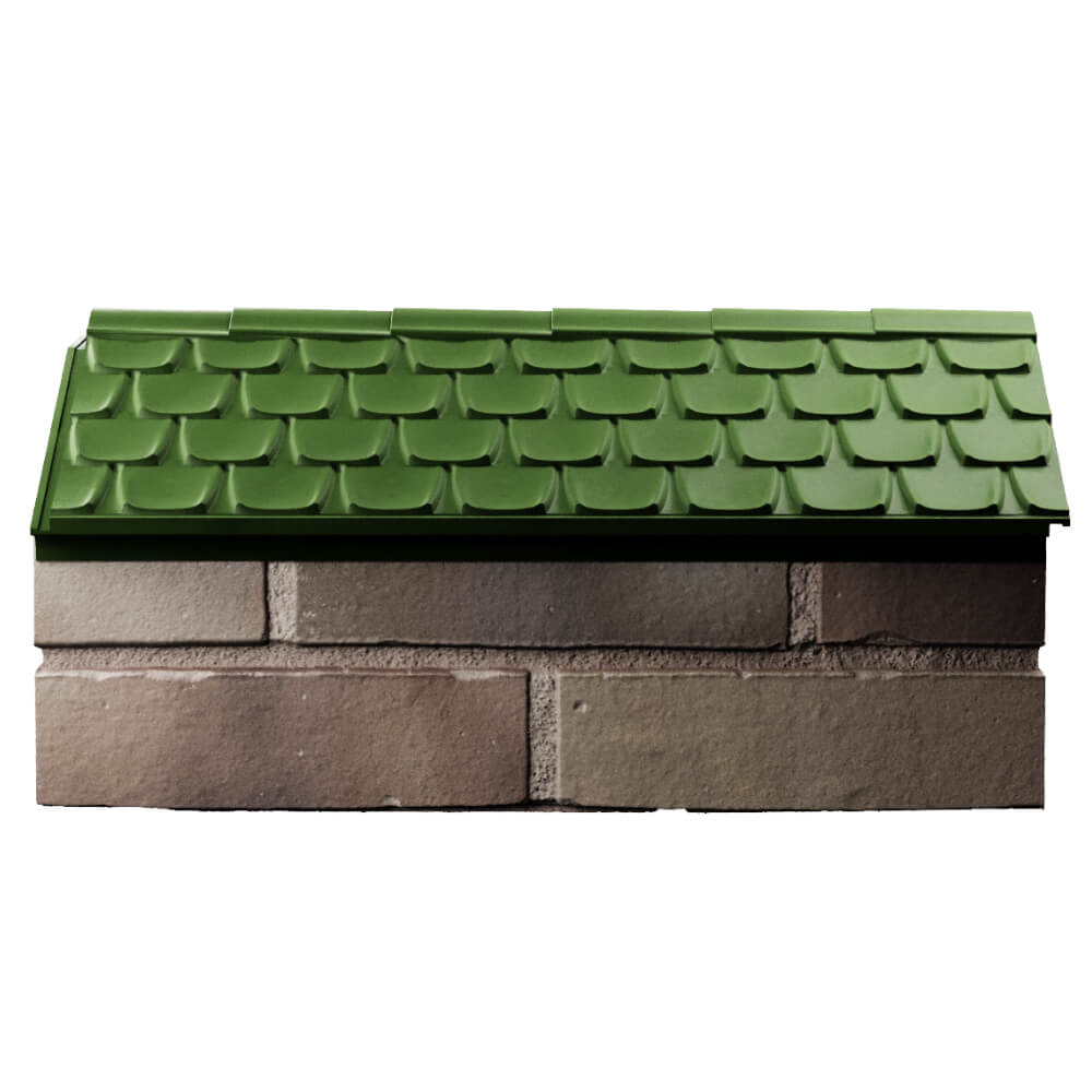 Парапет Zking Эльбрус Зеленый с посадкой на 1 кирпич (255мм) в Астрахани фото