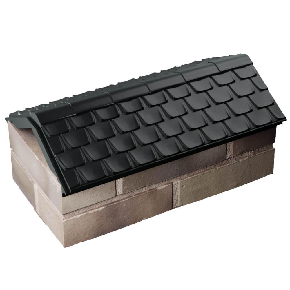 Парапет Zking Эльбрус Черный с посадкой на 1 кирпич (255мм) в Астрахани фото