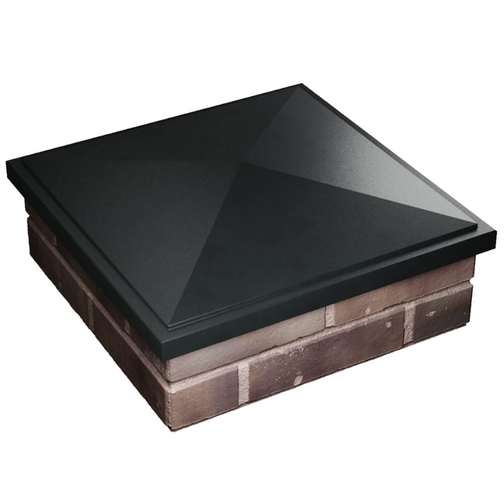 Колпак Zking БонаМоно Черный на столб 2х2 кирпича (515х515, 530х530мм) в Астрахани фото