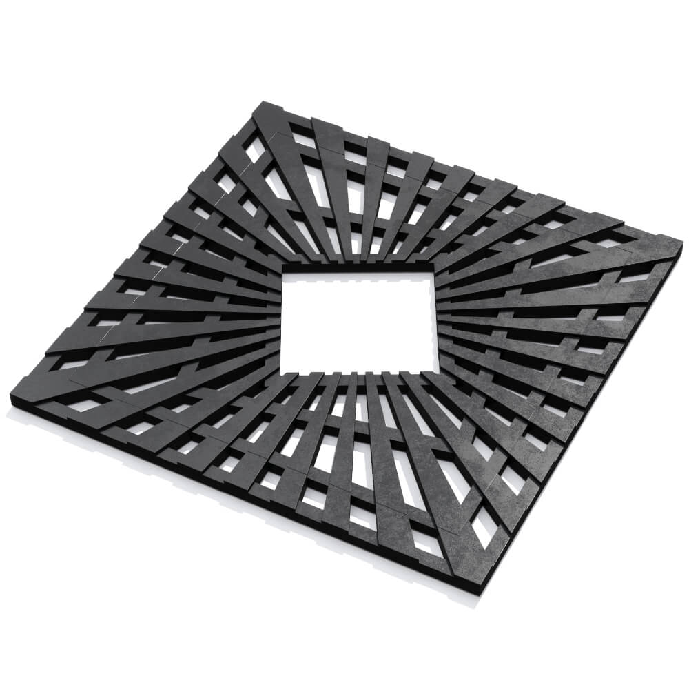 Приствольная решетка для дерева ZKING ATMOSPHERE 1.2х1.2м Черная в Астрахани фото