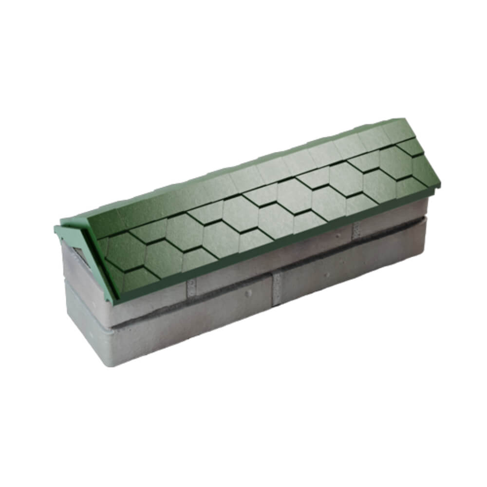 Парапет Zking Эверест Зеленый с посадкой на 0.5 кирпича (130мм) в Астрахани фото