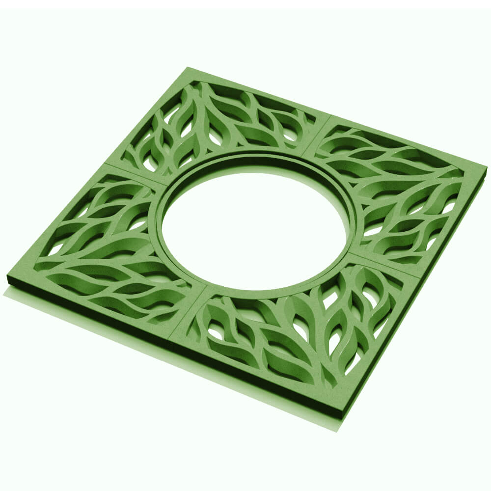 Приствольная решетка для дерева ZKING CRUST 1.2х1.2м Зеленая в Астрахани фото