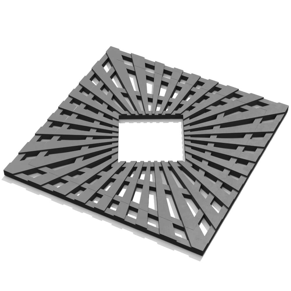 Приствольная решетка для дерева ZKING ATMOSPHERE 1.2х1.2м Серая в Астрахани фото