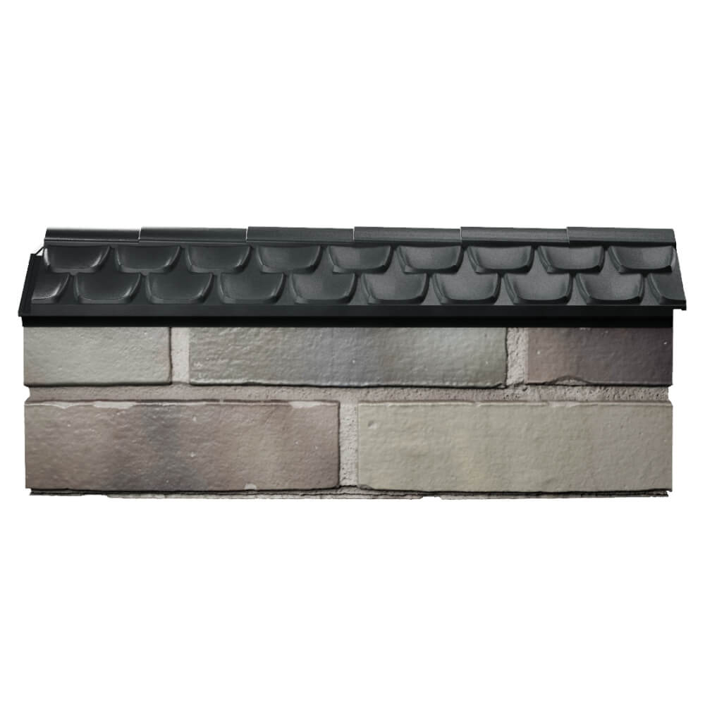 Парапет Zking Эльбрус Черный с посадкой на 0.5 кирпича (130мм) в Астрахани фото